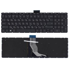 Клавиатура для ноутбука HP Pavilion 15-BS, 15-BW, 15-RA, 17-AK, 250 G6, 255 G6, 256 G6, 258 G6 черная с белой подсветкой, без рамки [12630]