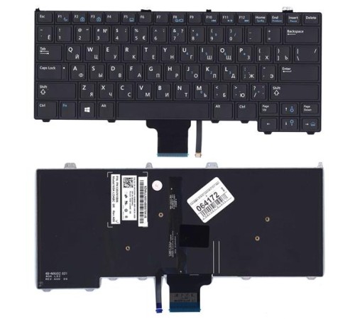 Клавиатура для ноутбука Dell Latitude E7420 черная