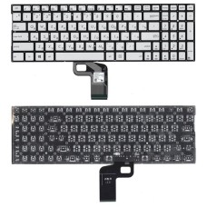 Клавиатура для ноутбука Asus UX560UA серебристая с подсветкой