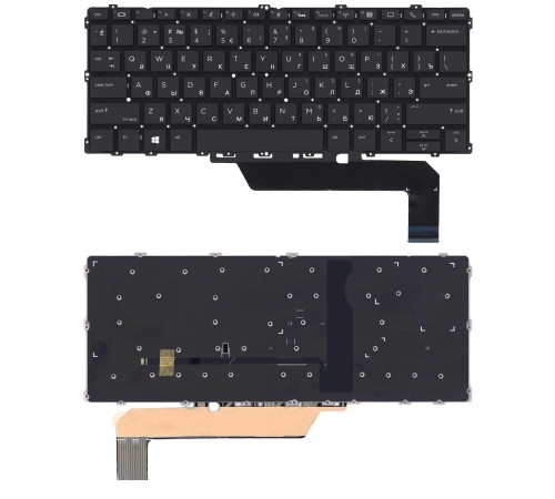 Клавиатура для ноутбука HP EliteBook x360 1030 G2 G3 черная с подсветкой