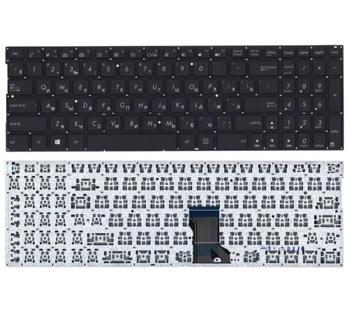 Клавиатура для ноутбука Asus Q552 черная с подсветкой