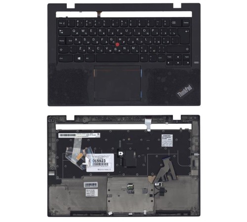 Клавиатура для ноутбука Lenovo ThinkPad X1 carbon Gen 2 2014 топ-панель черная с подсветкой