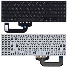 Клавиатура для ноутбука Asus X507, X507M, X507U, F507, R523 черная без рамки (RU), плоский Enter [10027]