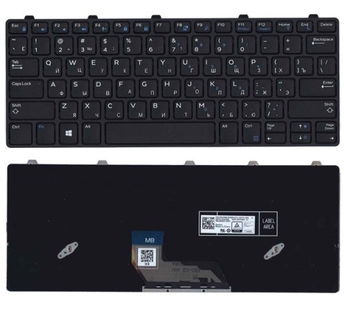 Клавиатура для ноутбука Dell Chromebook 11 3180 3189 3380 черная