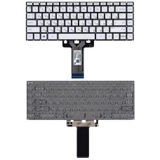 Клавиатура для ноутбука HP 14-DK, 14-BA, 14-CF серебристая с подсветкой (11272)