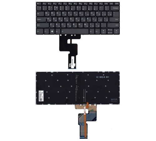 Клавиатура для ноутбука Lenovo IdeaPad 330S-14, C340-15, 520-14IKB, 720-15IKB черная с подсветкой