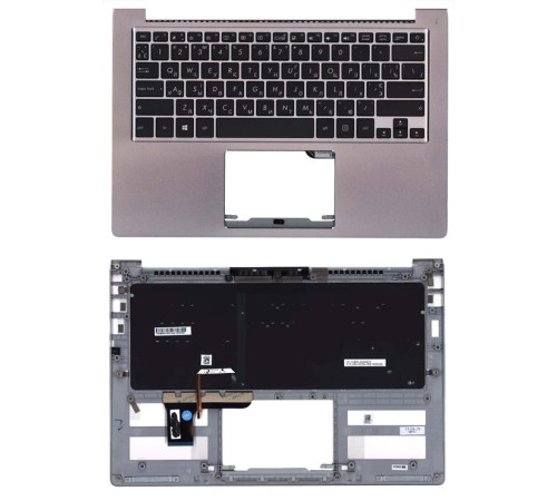 Клавиатура для ноутбука Asus UX303 верхняя панель с подсветкой