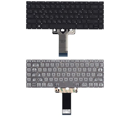 Клавиатура для ноутбука HP 14-bp000 черная с подсветкой