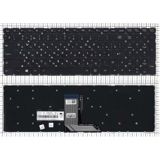 Клавиатура для ноутбука Lenovo Yoga 500-15 черная с подсветкой