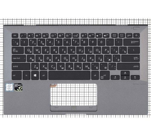 Клавиатура для ноутбука Asus Pro B9440U черная топ-панель