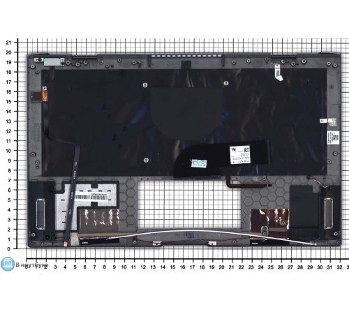 Клавиатура для ноутбука Asus Pro B9440U черная топ-панель