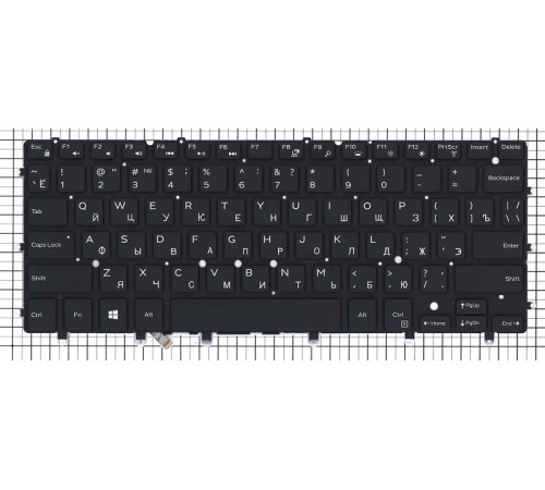 Клавиатура для ноутбука Dell Precision 5510 черная с подсветкой