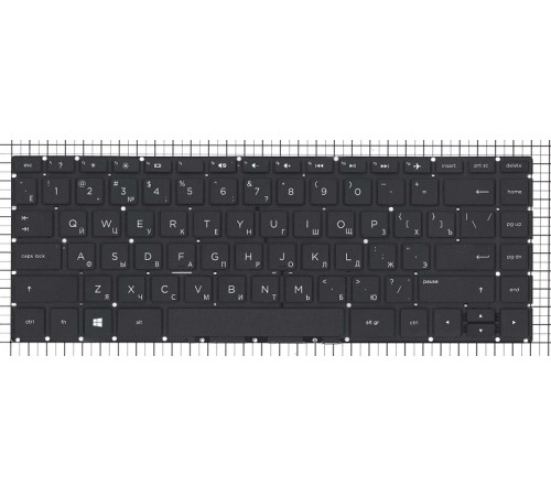 Клавиатура для ноутбука HP 240 G6 245 G6 246 G6 черная