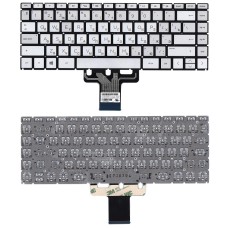 Клавиатура для ноутбука HP Pavilion x360 14-cd0000 серебристая с подсветкой [11847]