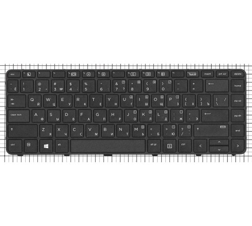 Клавиатура для ноутбука HP ProBook 640 G4 645 G4 черная