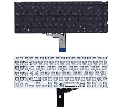 Клавиатура для ноутбука Asus F509U, R521, R521F, X509, X509F, X512, X512F черная без рамки