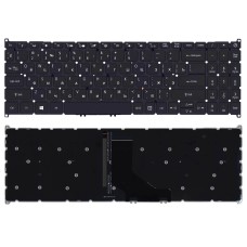 Клавиатура для ноутбука Acer Aspire 5 A515-52, A515-52G, A515-43 (RU) черная с подсветкой [11577]