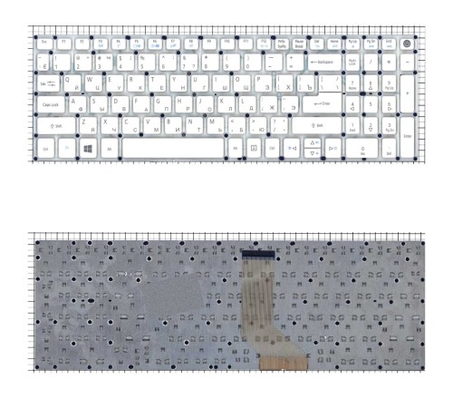 Клавиатура для ноутбука Acer Aspire E5-573 / Nitro VN7-572G VN7-592G белая