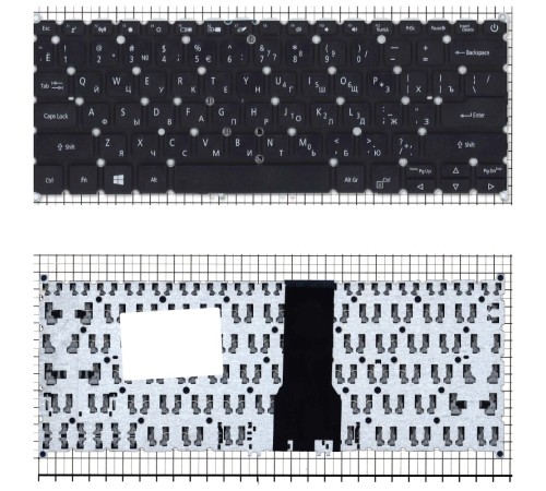  Клавиатура для ноутбука Acer Swift 1 SF114-34, Swift 3 SF314-54 черная