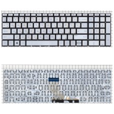 Клавиатура для ноутбука HP 15-db000 серебристая