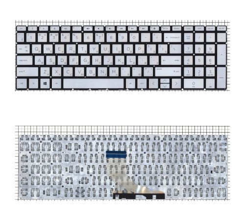 Клавиатура для ноутбука HP 15-db000 серебристая