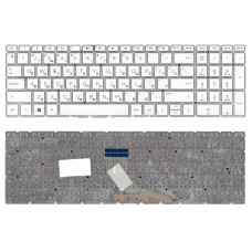 Клавиатура для ноутбука HP Pavilion 15-DA, 15-DB, 15-DF, 15-DX, 17-BY, 17-CA, 250 G7, 255 G7 белая, без рамки [11759]