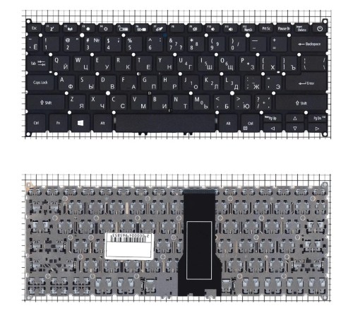 Клавиатура для ноутбука Acer Spin 5 SP513-51 черная