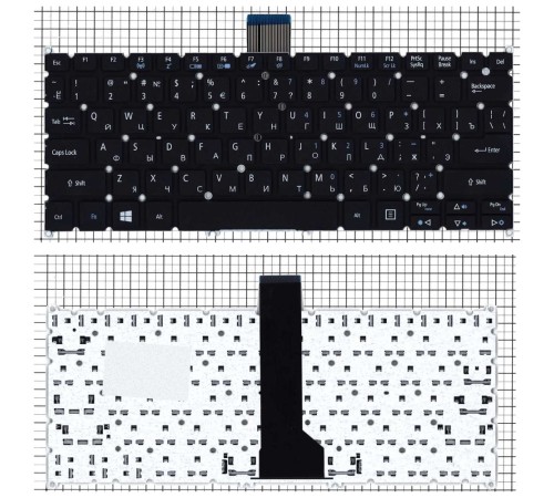 Клавиатура для ноутбука Acer Aspire V5-122P черная