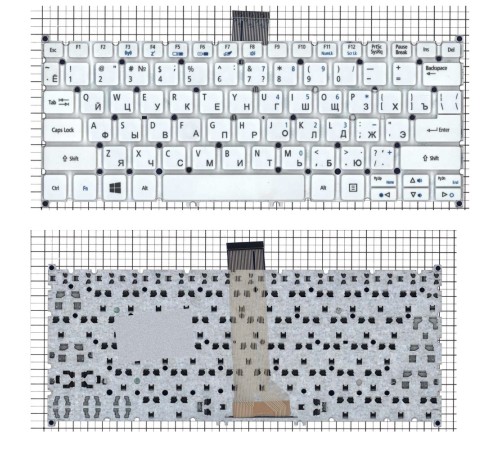 Клавиатура для ноутбука Acer Aspire V5-122P белая