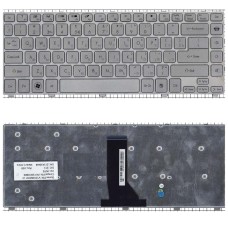 Клавиатура для ноутбука Acer Aspire 4830T 4830TG серебристая