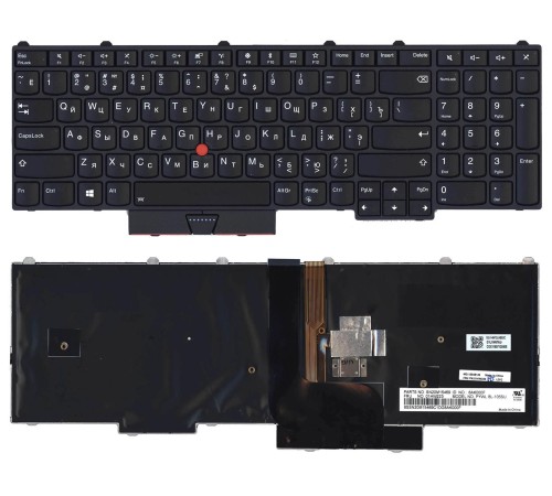 Клавиатура для ноутбука Lenovo ThinkPad P51 P71 черная с подсветкой