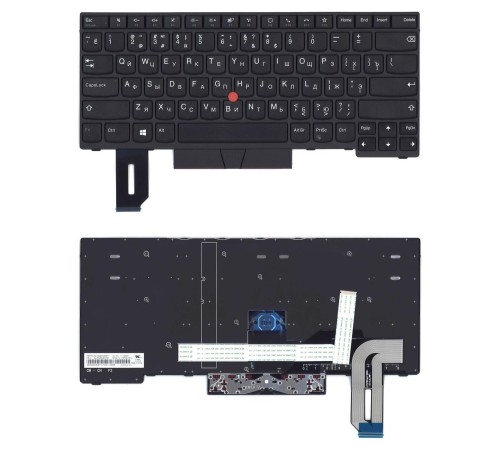 Клавиатура для ноутбука Lenovo Thinkpad T14 P14s черная