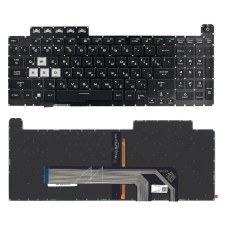 Клавиатура для ноутбука Asus Gaming FX506, FX506U, FX706, FA706 черная с RGB подсветкой [12447]