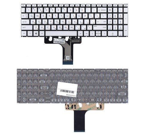 Клавиатура для ноутбука HP Pavilion 15-EG 15-EH серебристая