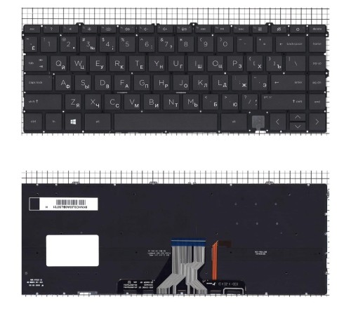 Клавиатура для ноутбука HP Envy 13-BA черная