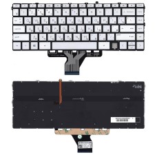 Клавиатура для ноутбука HP Envy 13-BA серебро