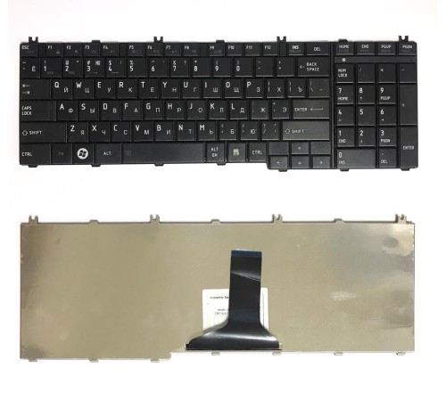 Клавиатура для ноутбука Toshiba Satellite C650, C660, C670, C750, L650, L670, L750, L770 (RU) черная [10011]