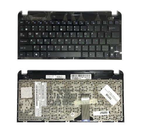 Клавиатура (топ-панель) для ноутбука Asus Eee 1015 x101 RU черная, топ-панель [10135]