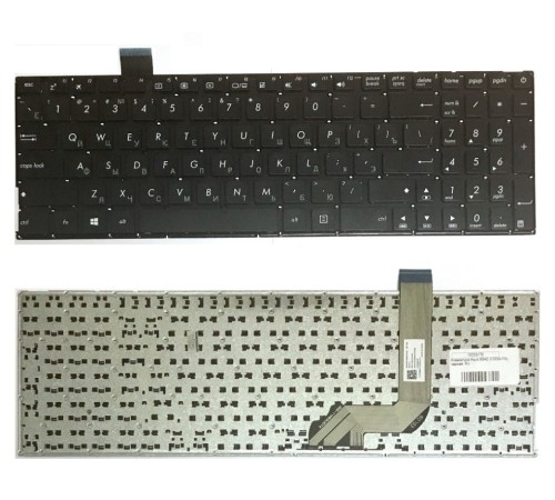 Клавиатура для ноутбука Asus A540L, F540LA, X542, X544 черная без рамки