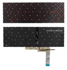 Клавиатура для ноутбука MSI Katana GF66 GF76 GL66 GL76 с красной подсветкой [12220]