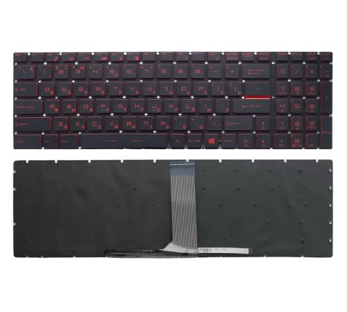 Клавиатура для ноутбука MSI Katana GV62, GP65, GL65, GP75, GF75 с подсветкой