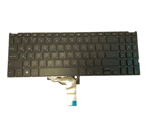 Клавиатура для ноутбука Asus F509U, R521, R521F, X509, X509F, X512, X512F черная, с подсветкой