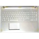 Клавиатура для ноутбука Sony FIT 15 SVF15 (RU) серебристая топ-панель, без подсветки