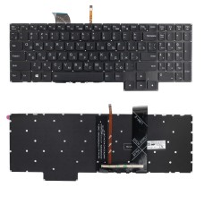 Клавиатура для ноутбука Lenovo Legion 5 Pro 16ACH6, 16ITH6, Legion 5 15ACH6, 15ITH6, IdeaPad Gaming 3 15ACH6, 15IHU6 черная, с подсветкой, RU [12652]