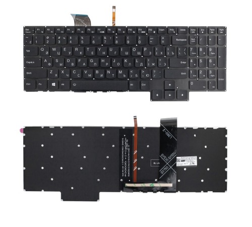 Клавиатура для ноутбука Lenovo Legion 5 Pro 16ACH6, 16ITH6, Legion 5 15ACH6, 15ITH6, IdeaPad Gaming 3 15ACH6, 15IHU6 черная, с подсветкой, RU