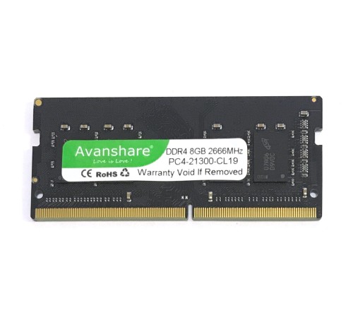 Оперативная память SODIMM 8Gb (2666Mhz) DDR4 Avanshare PC4-21300-CL19, новая