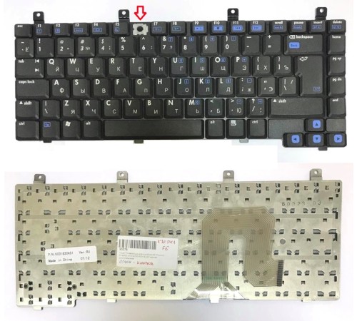 *Кнопка* Клавиатура для ноутбука HP Pavilion DV4000, DV4100, DV4200, DV4300, DV4320, Compaq Presario V4000 (RU) черная