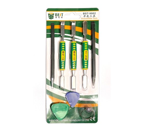 Набор инструментов для вскрытия телефонов, планшетов и ноутбуков Best BST-9902 8 в 1
