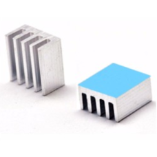 Радиатор аллюминиевый 8.8x8.8x5мм, с термоскотчем 3M 8810 [12462]