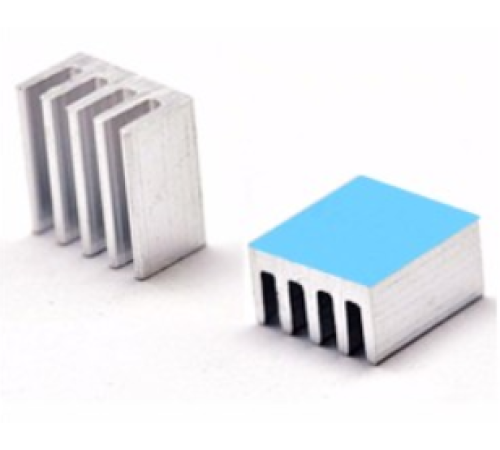 Радиатор аллюминиевый 8.8x8.8x5мм, с термоскотчем 3M 8810